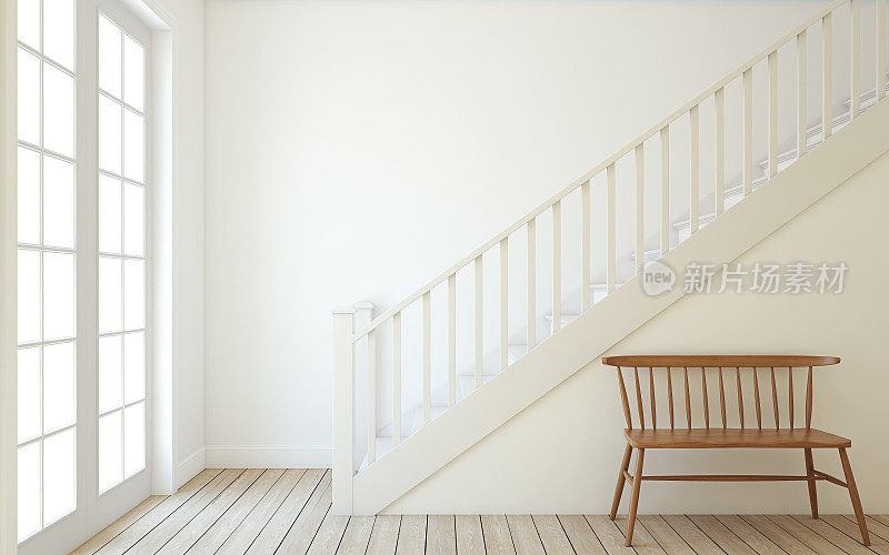 楼梯。3 d渲染。